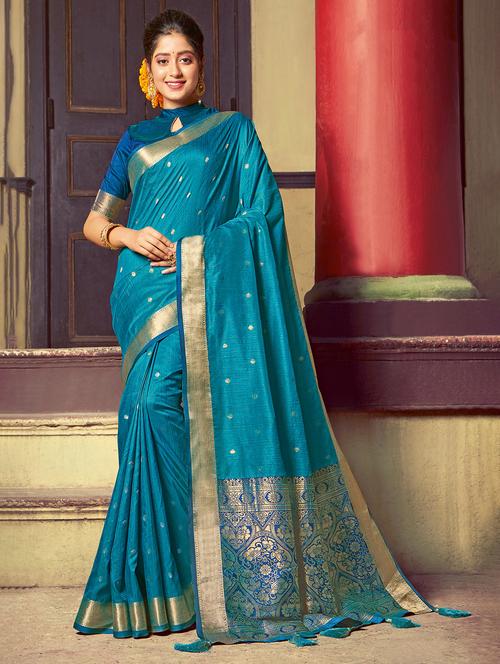 women's banarasi saree - 17415362 - Very Small Image - 1