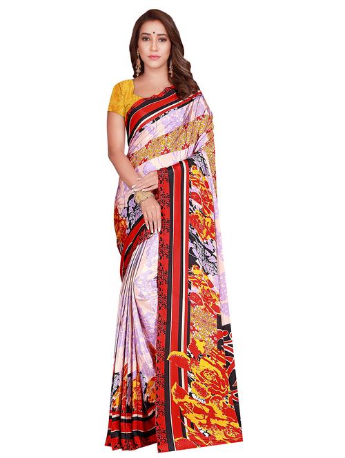 floal printed saree - 17415380 - Very Small Image - 1