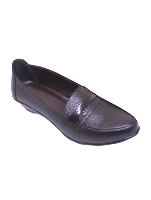 brown synthetic slip on ballerina - 17415444 - Very Small Image - 1