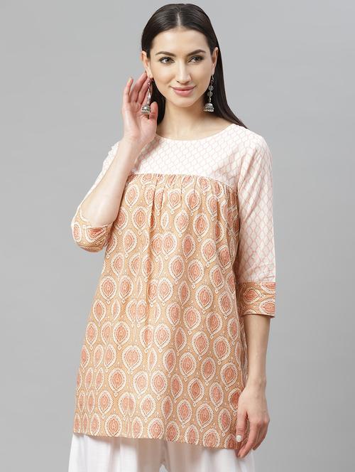 printed a-line kurti - 17415702 - Very Small Image - 1