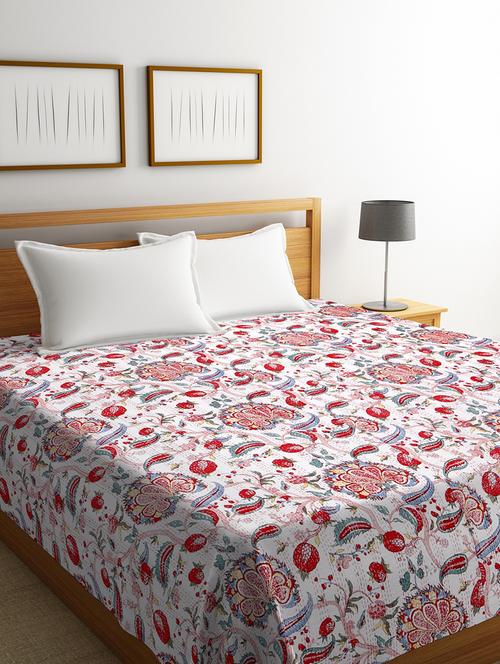  traditional jaipuri kantha double bed cover - 17416940 - Very Small Image - 1