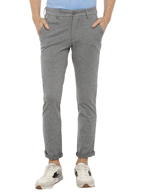 grey textured chinos - 17417463 - Very Small Image - 1