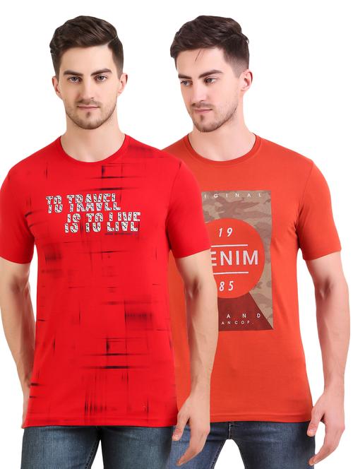 multi colored printed t-shirts combo - 17417821 - Very Small Image - 1