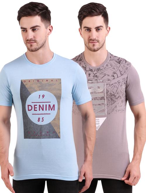 multi colored printed t-shirts combo - 17417898 - Very Small Image - 1