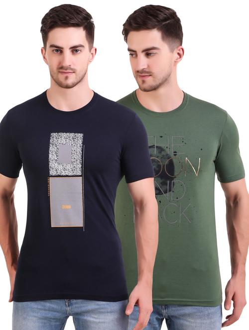 multi colored printed t-shirts combo - 17417945 - Very Small Image - 1