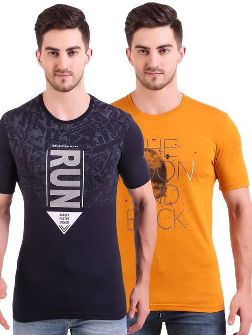 multi colored printed t-shirts combo - 17417961 - Very Small Image - 1