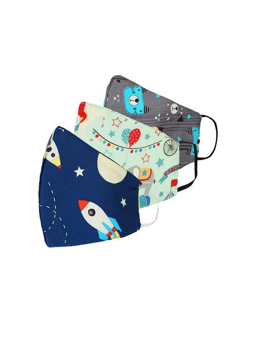 set of 3 printed masks  - 17420057 - Very Small Image - 1