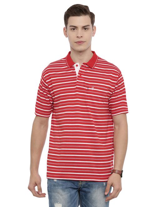 red striped polo t-shirt - 17420338 - Very Small Image - 1