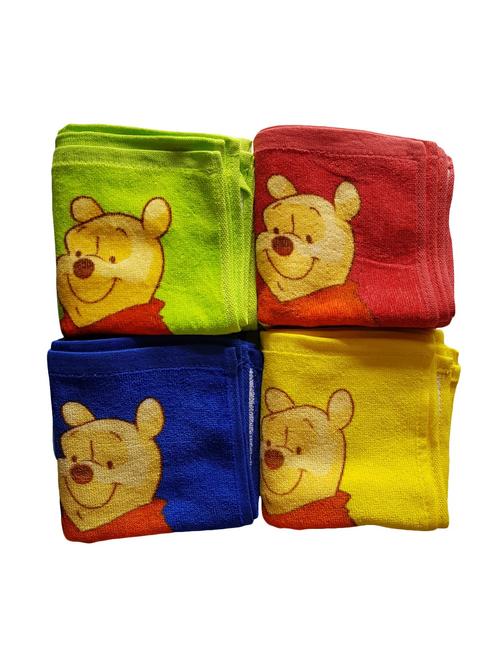 pooh printed cotton face towels for kids (pack of 12) - 17421745 - Very Small Image - 1