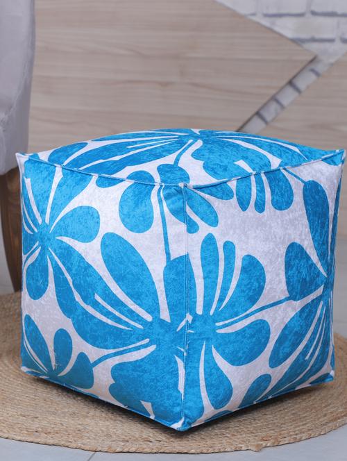  beautiful floral printed pouf  - 17422573 - Very Small Image - 1