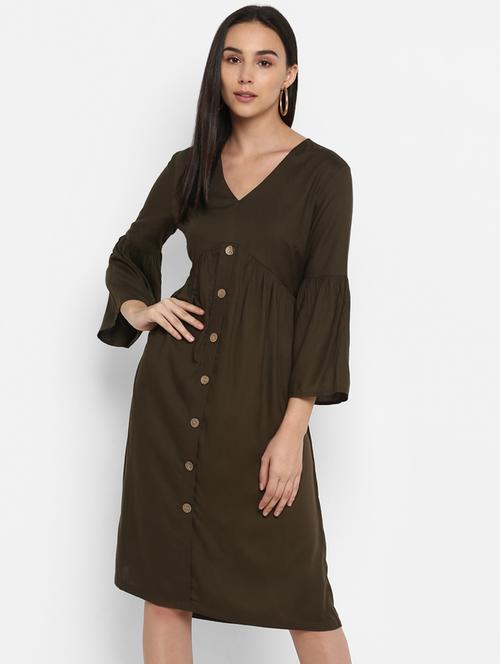 button up empire line dress - 17423194 - Very Small Image - 1