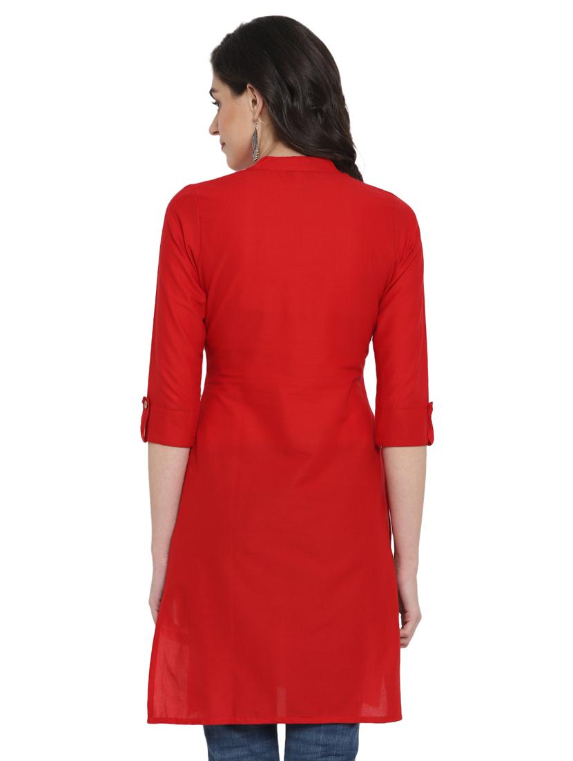 women's straight kurta - 17423565 - Zoom Image - 2
