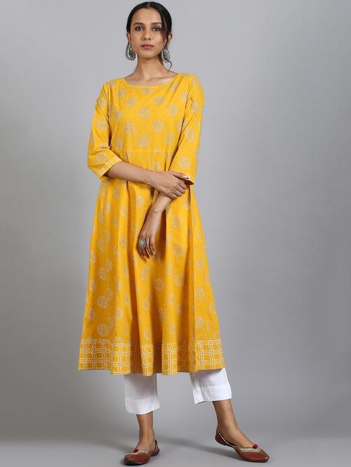 women's flared kurta - 17423990 - Very Small Image - 1