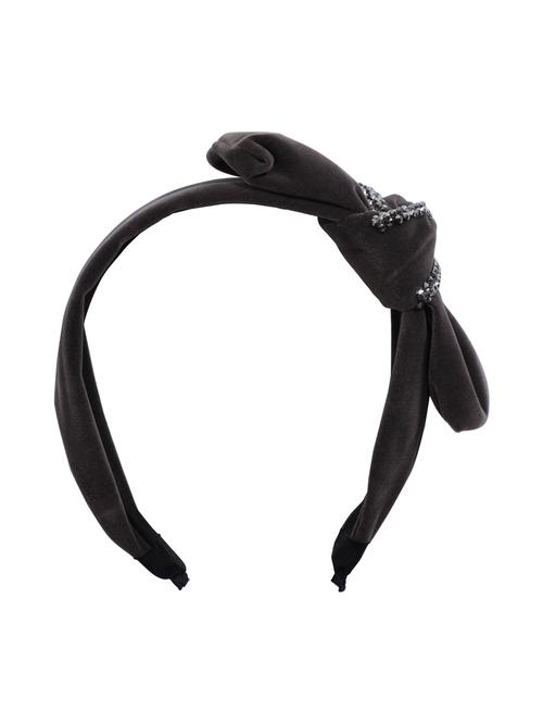 vembley grey solid stylish and classic hairband for women - 17425557 - Very Small Image - 1