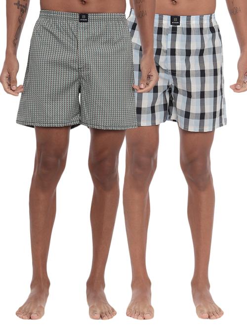 set of 2 multi colored checkered boxer - 17425909 - Very Small Image - 1