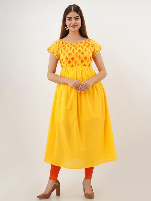 printed anarkali kurta - 17426134 - Very Small Image - 1