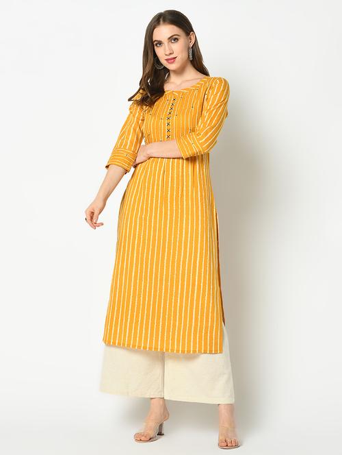 striped straight kurta - 17426141 - Very Small Image - 1