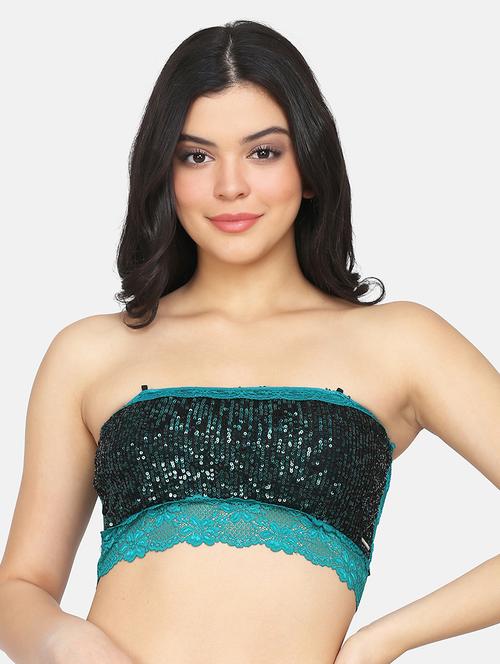 green lace tube bra - 17426694 - Very Small Image - 1