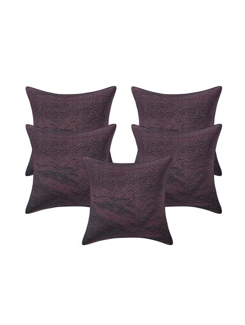  jacquard rayon assorted cushion cover (set of 5) - 17427919 - Very Small Image - 1