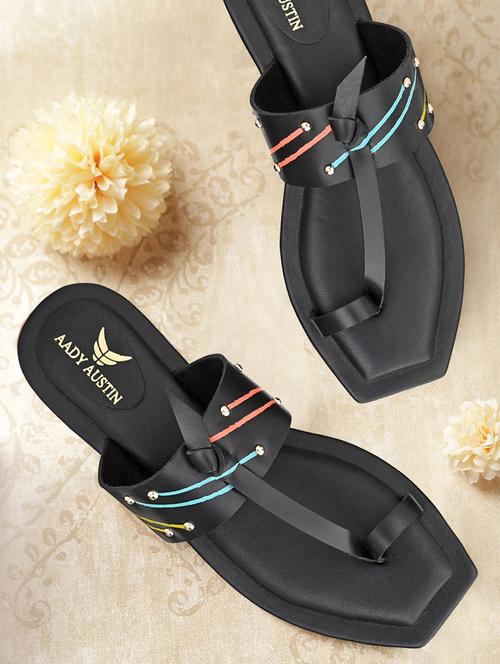 black one toe sandals - 17427969 - Very Small Image - 1