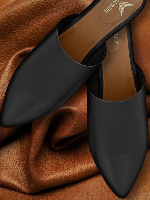 black synthetic mules sandals - 17427988 - Very Small Image - 1