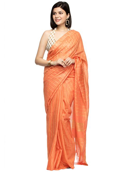 striped bhagalpuri saree with blouse - 17428037 - Very Small Image - 1