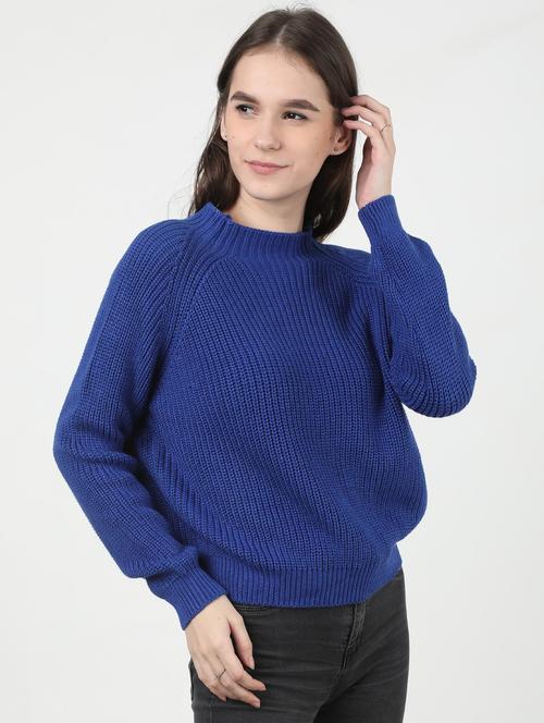 mock neck oversized pullover  - 17428214 - Very Small Image - 1