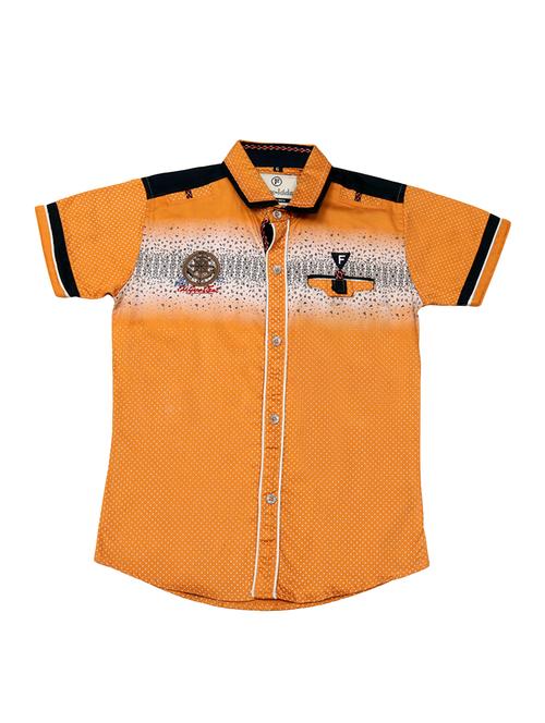 orange cotton shirt - 17429365 - Very Small Image - 1