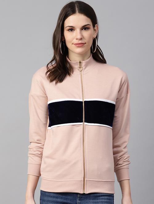 women's color block sweatshirt - 17431595 - Very Small Image - 1