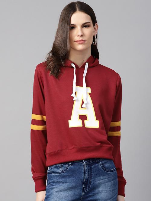 women's chest print sweatshirt - 17431598 - Very Small Image - 1