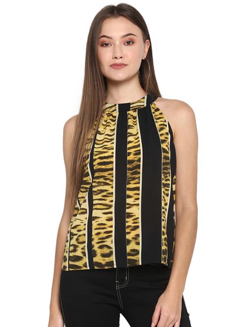 halter neck striped top  - 17431687 - Very Small Image - 1