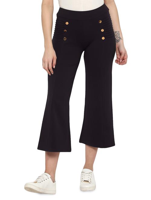 high rise wide leg capri - 17431824 - Very Small Image - 1