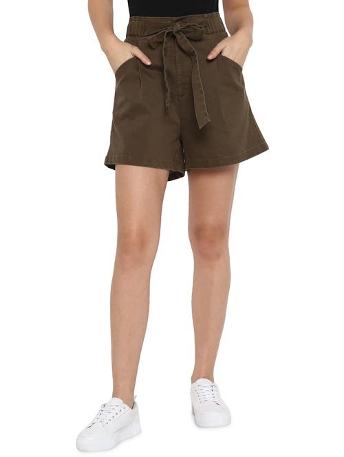 tie front denim short - 17431827 - Very Small Image - 1