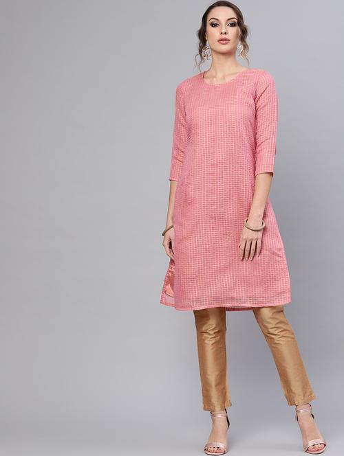 embroidered straight kurta - 17433853 - Very Small Image - 1