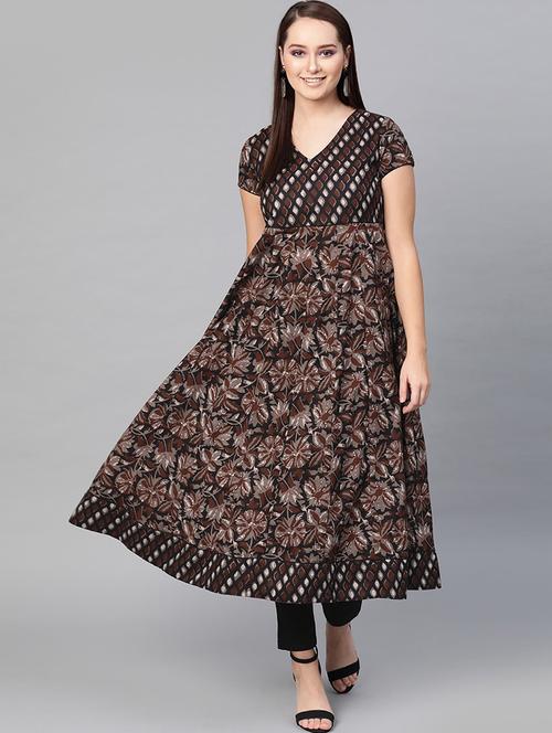 printed a-line kurta - 17433862 - Very Small Image - 1