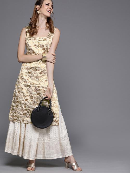 floral straight kurta - 17434053 - Very Small Image - 1