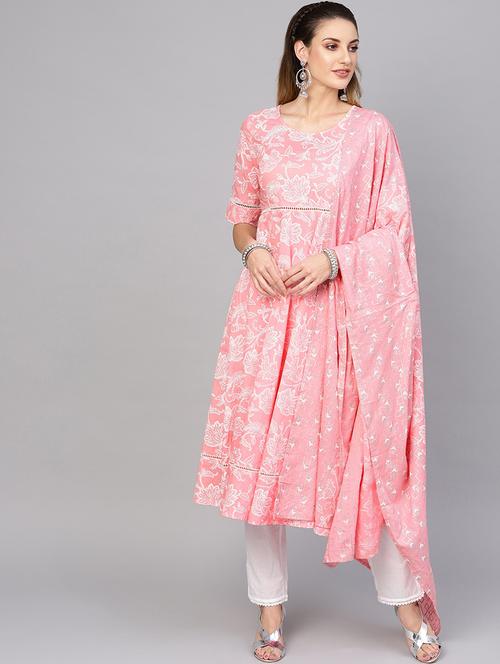printed kurta pant set - 17435584 - Very Small Image - 1