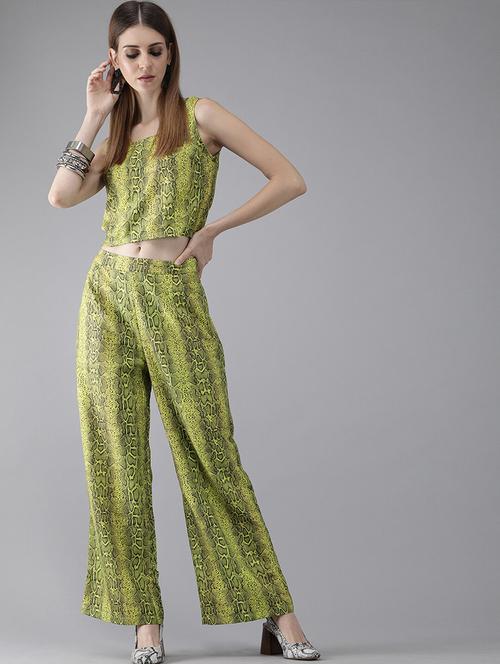 animal print top pants set - 17435594 - Very Small Image - 1