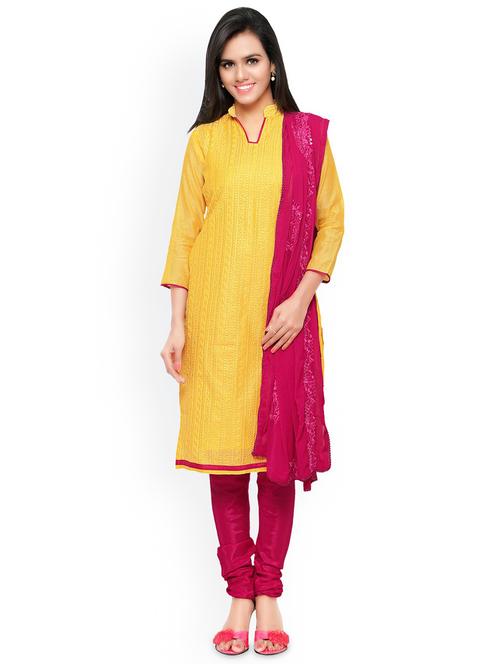 embroidered unstitched suit - 17435710 - Very Small Image - 1