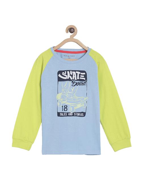 light blue cotton tshirt - 17436009 - Very Small Image - 1