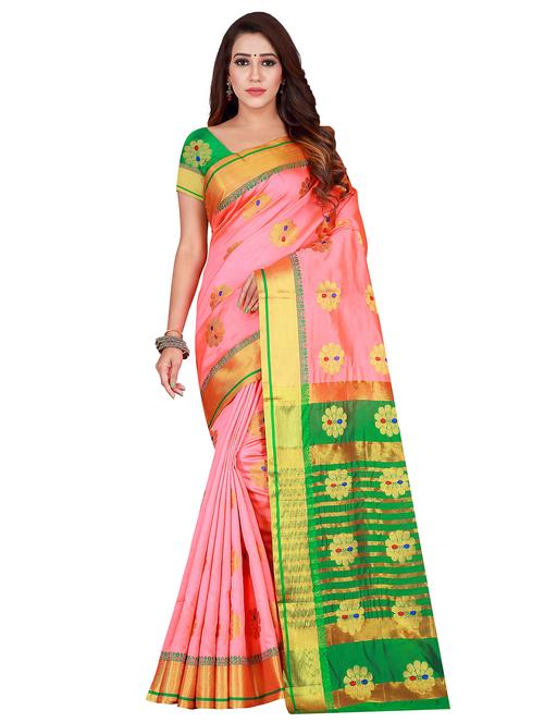 ethnic motifs woven saree - 17437883 - Very Small Image - 1