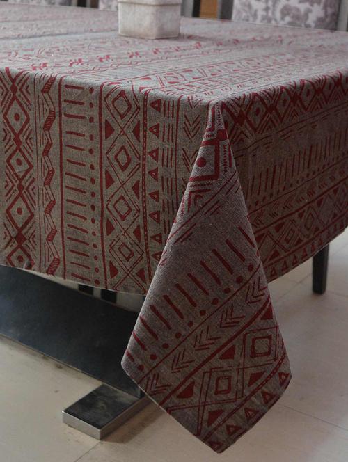  cotton traditional 6 seater printed table cover - 17438091 - Very Small Image - 1