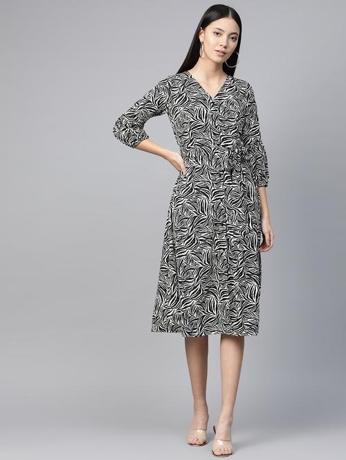 women's  animal print dress - 17438274 - Very Small Image - 1