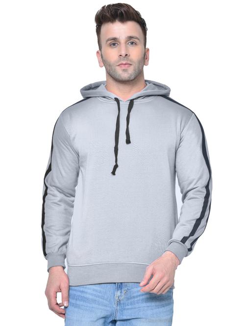 grey taped fleece sweatshirt - 17438373 - Very Small Image - 1