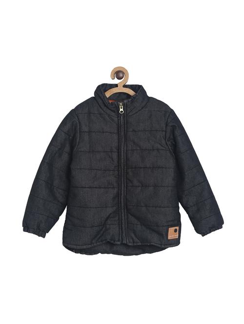 black cotton regular jackets & coat - 17438528 - Very Small Image - 1