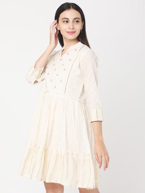 women's tiered dress swiss dots dress - 17438572 - Very Small Image - 1