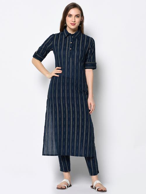 printed kurta pant set - 17438893 - Very Small Image - 1