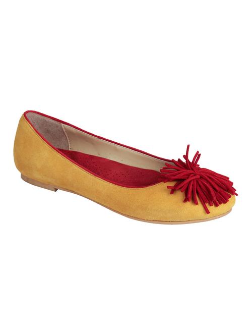 yellow suede slip on ballerina - 17439527 - Very Small Image - 1