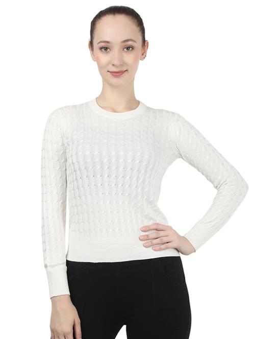 round neck woolen top  - 17439981 - Very Small Image - 1