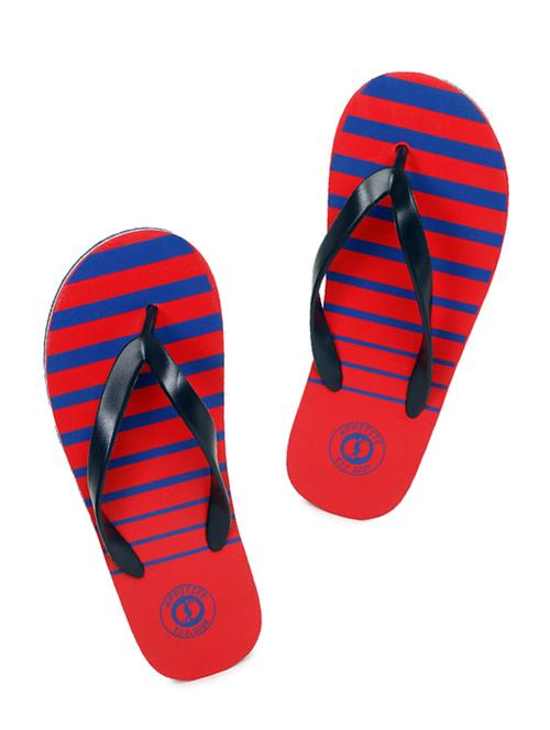 red rubber slip on flip flops - 17440604 - Very Small Image - 1